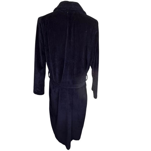 Home by Cher Wellhouse Navy Blue Long Sleeve Bathrobe Men’s Size XL Terry Cloth - Picture 11 of 14